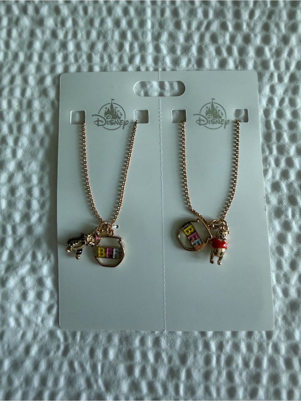 Disney parks Gold-Tone BFF Necklace Set - Winnie the Pooh and tigger Charms